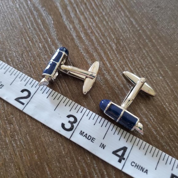 Stainless Steel Fountain Pen Cuff Links - Picture 4 of 5